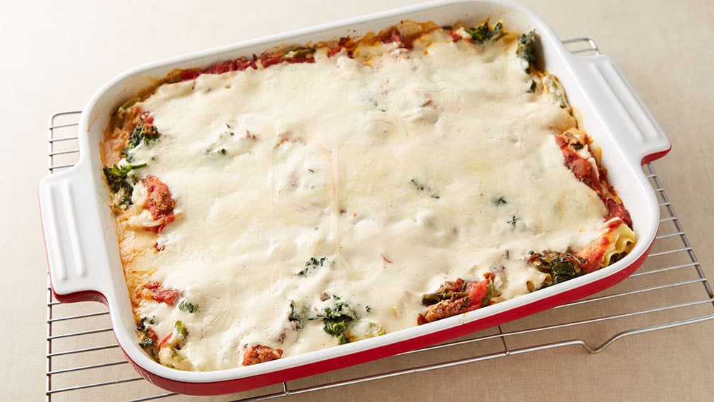 Bake covered 45 minutes. Uncover; bake an additional 20 to 25 minutes